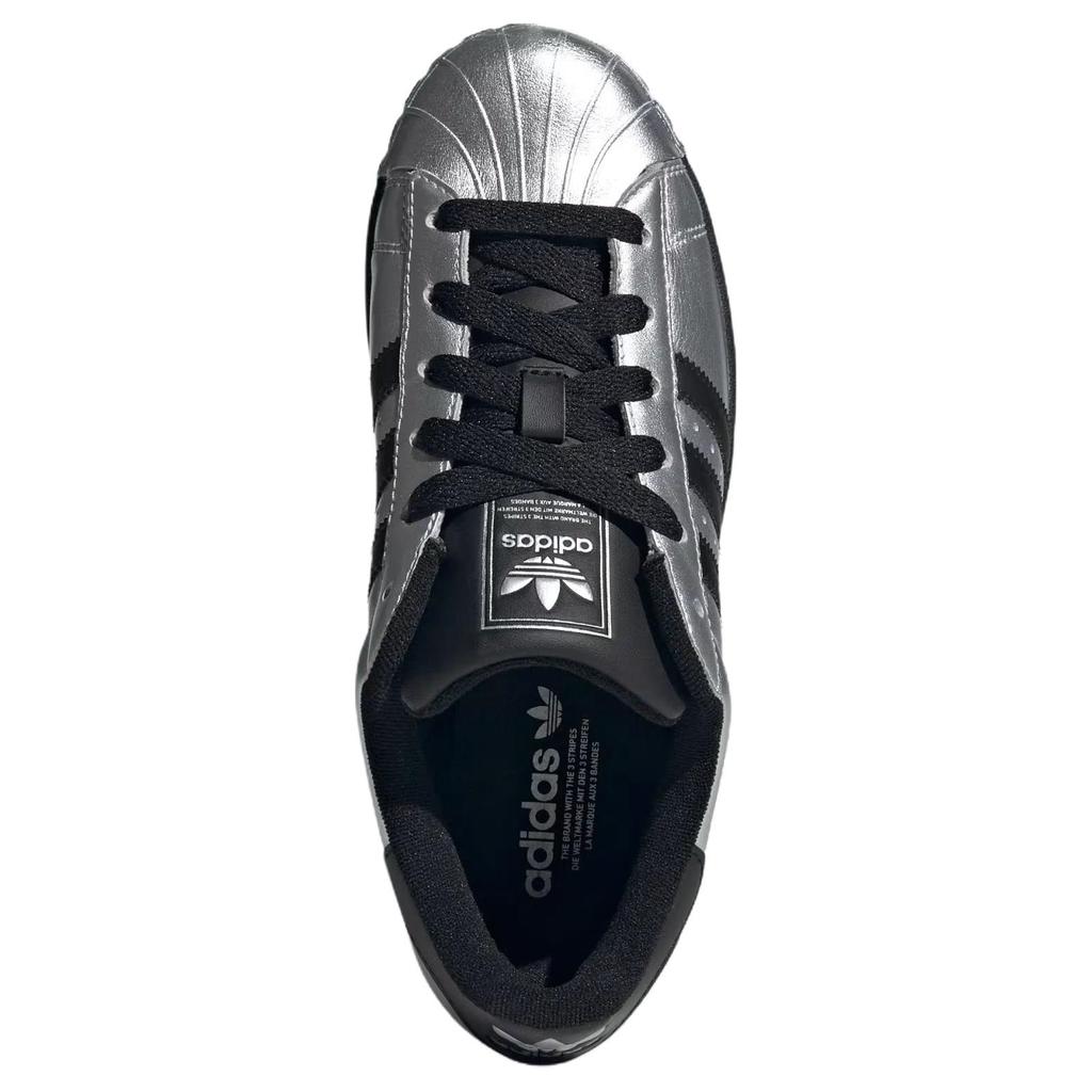 Adidas Женские кроссовки Superstar II Серебристый металлик Черный Core Черный Core-Black IH1599