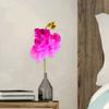 Искусственные орхидеи-бабочки со стеблем, реалистичные, 5 головок, искусственный цветок фаленопсиса для дома