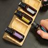 6 Slots Bamboo Diffuser Stand Space Saving Polish Shelf Organizer Perfume Display Holder  Tabletop