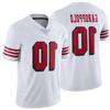 Mens Retro White Embroidered Football Jersey 10 Garoppolo 85 Kittle NFL Style Team Sport Uniform