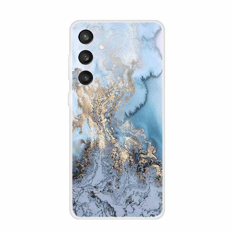 6.7" For Samsung S24 FE 5G Case Marble Soft Clear TPU Silicone Phone Covers for Samsung Galaxy S24 FE Case Bumper S24FE S 24FE