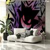Gengar Wall tapestry, aesthetic printed fabric blanket, suitable for bedroom, living room, and home decor.