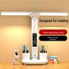 Rechargeable Double-Head Folding Desk Lamp, Eye-Protective, Bright Compact Study Light for Dorms and Students