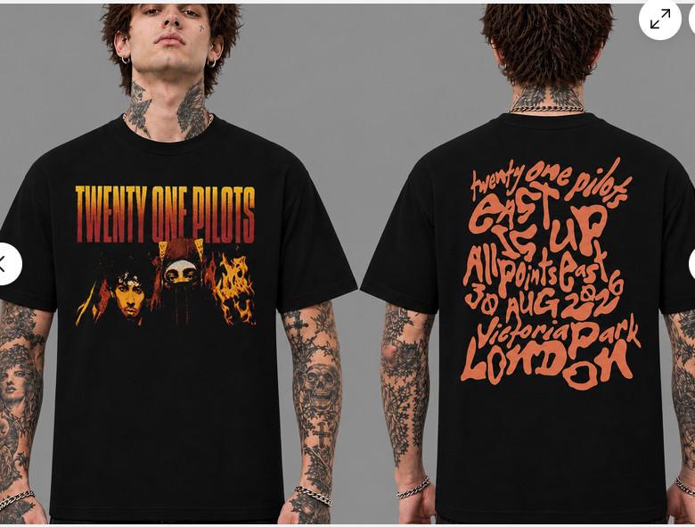 Twenty One Pilots All Points East Festival 2026 Fan Merch Unisex T-Shirt
