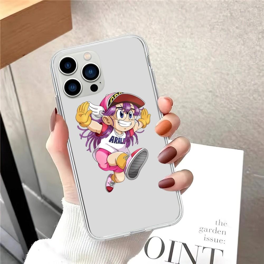 Чехол для телефона Dr Slump Arale для iPhone 15 12 Mini 13 14 Pro XS Max X 11pro Max SE XR прозрачный