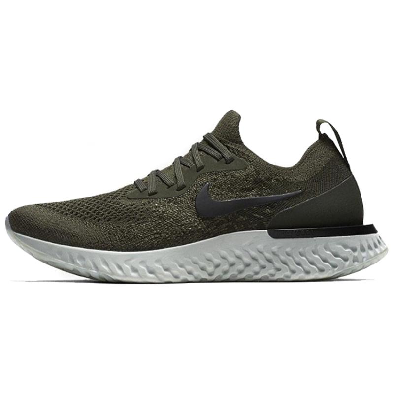 Nike Женские кроссовки Epic React Flyknit оливкового цвета AQ0070-300