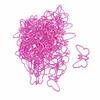 50Pcs Color Plated Novelty Paper Clips Butterfly Shape Shaped Paper Clips  Note Marking