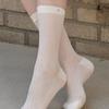 Ssecondo Light See-through Knee Socks_4 Colors