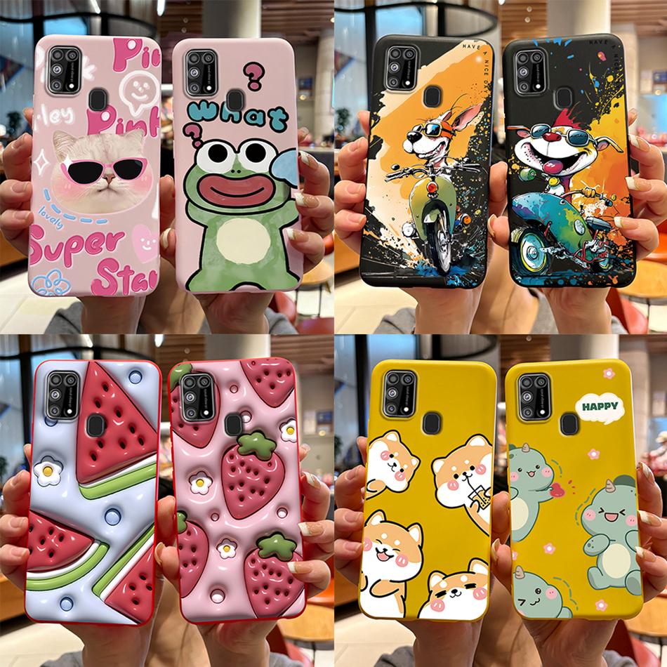 Чехол для Samsung Galaxy M31 Милый Мультяшный Задняя Крышка Силиконовый Мягкий TPU Чехлы для Телефона Для Samsung M31 Prime M 31 s Galaxy M31s Бампер
