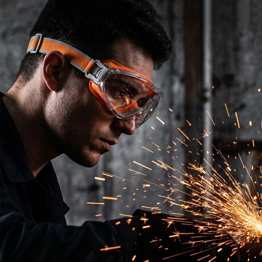 Anti Scratch Safety Glasses Clear Lens Dust Proof Goggles Anti Fog Goggles Eye Protection