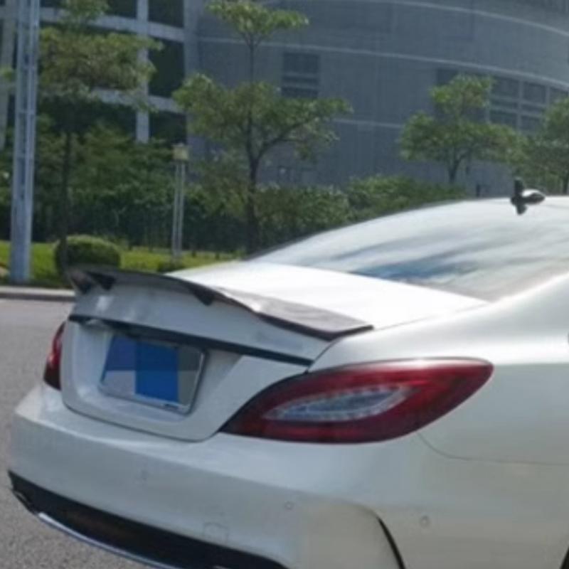 Для Mercedes CLS Class W218 C218 CLS63 AMG 2012-2017 Углепластиковый задний спойлер-крыло стиля R, накладка на крышку багажника, спойлер для стайлинга автомобиля