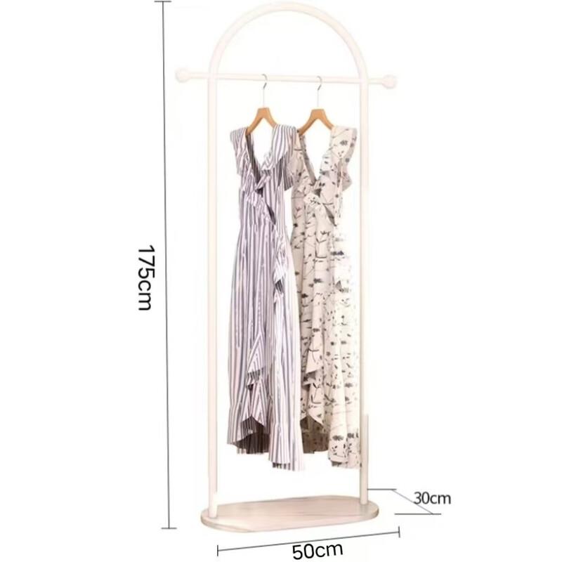 miflame Floor-Standing Marble Garment Rack