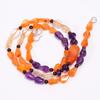 Natural Carnelian Garnet Amethyst Gemstone Beads Necklace 3-18 Mm 18" UB-8084 UB-8084