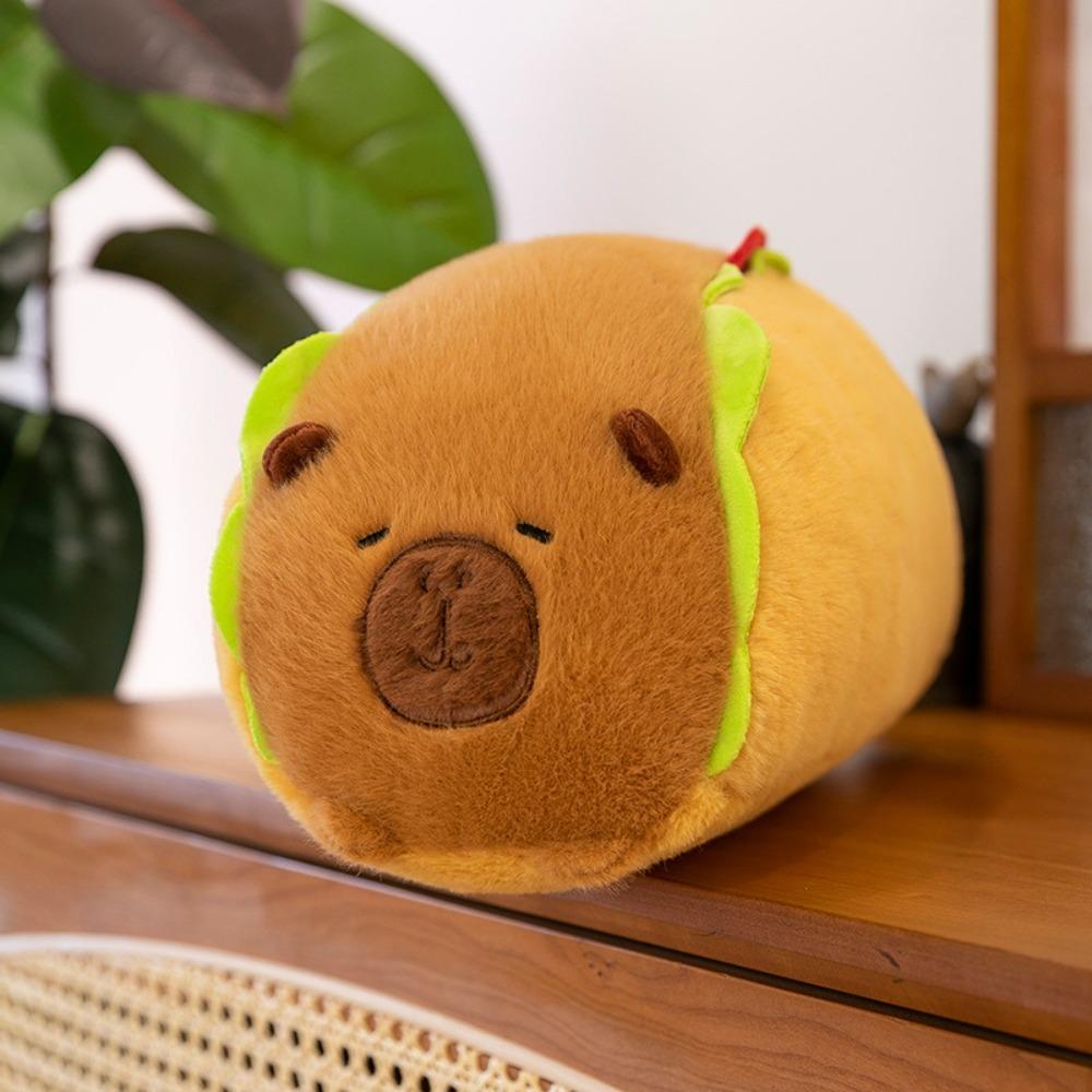 Bread Capybara Plush Toy Baking Capibara Fluffty Doll Cute Capybara Plush Doll  Birthday Gift