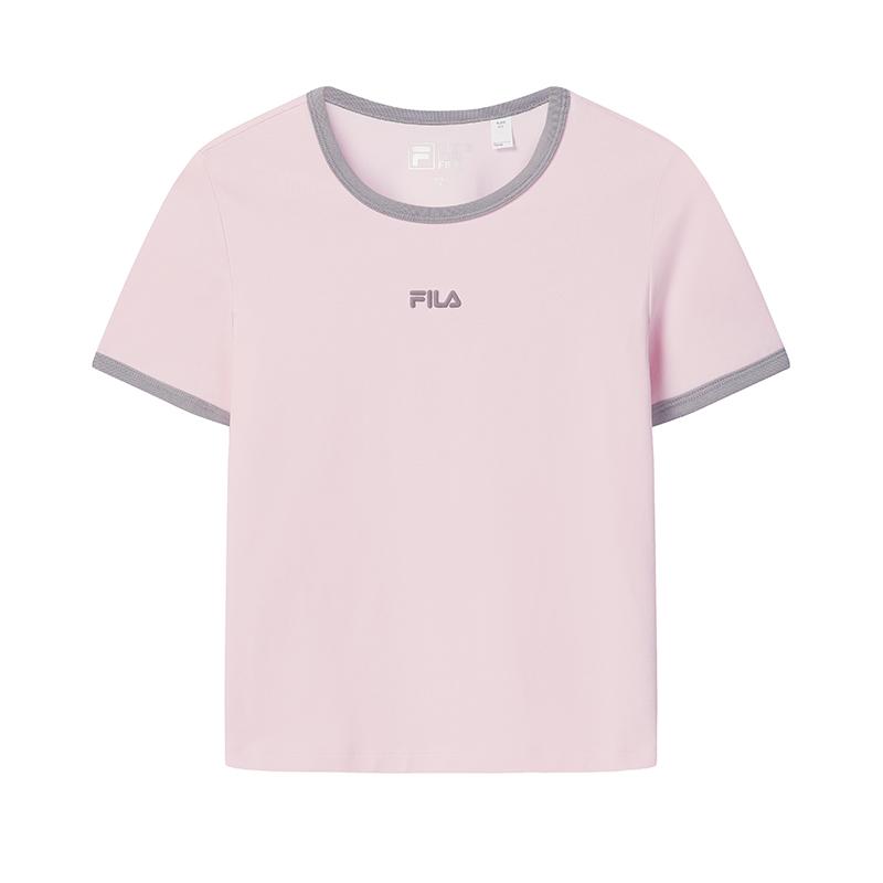 Fila Оригинальная футболка Cool Touch в молодежном стиле для женщин, топ, розовый F11W629110FPK