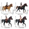 DIY Lifelike Horse Model Realistic Simulation Equestrian Figure  Universal