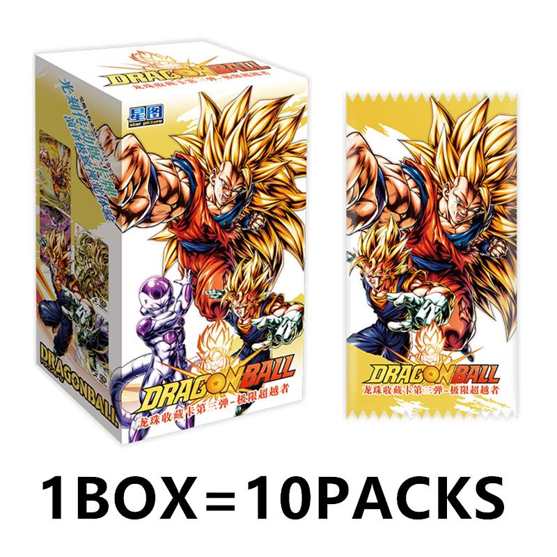 Series Goku Vegeta Sayajins Anime Character Peripheral Game Collectible Cards Children's Toys Holiday Gifts