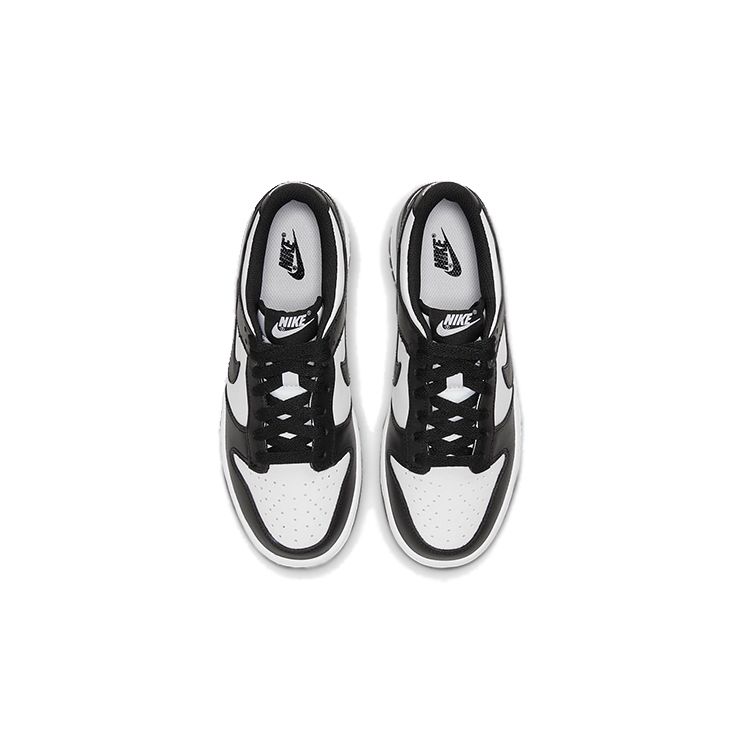 Nike Черные белые детские кроссовки Dunk Low GS CW1590-100