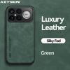 KEYSION Роскошный ретро чехол из ПУ кожи для Xiaomi POCO F8 Pro Мягкий силиконовый+ПК Противоударная задняя крышка для телефона для POCO F8 Ultra