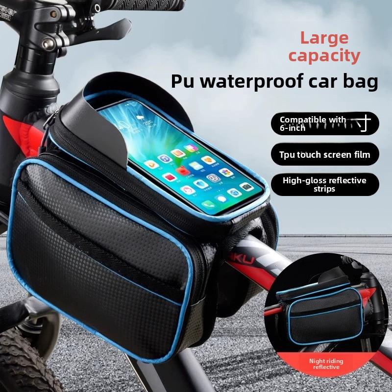 Bolsa para bicicleta impermeable para cuadro delantero accesorios de ciclismo para móvil