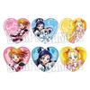 Bell House Футари ва Pretty Cure Max Heart Значок-сердечко для коллекционирования Версия «Действие». Примерно 1 коробка. W57 x H52,5 мм Жестяная банка
