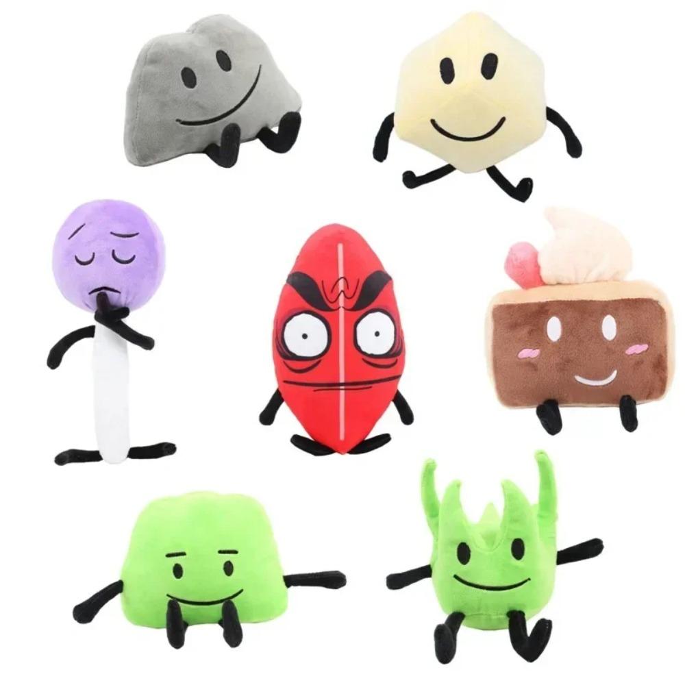 Битва за Остров Мечты BFDI Плюшевая Игрушка Мультяшная Кукла Мягкая Набивная Фигурка Маркер Ручка Картошка Фри Бутылка Гвоздь Пирог Мальчик Девочки Подарки на День Рождения