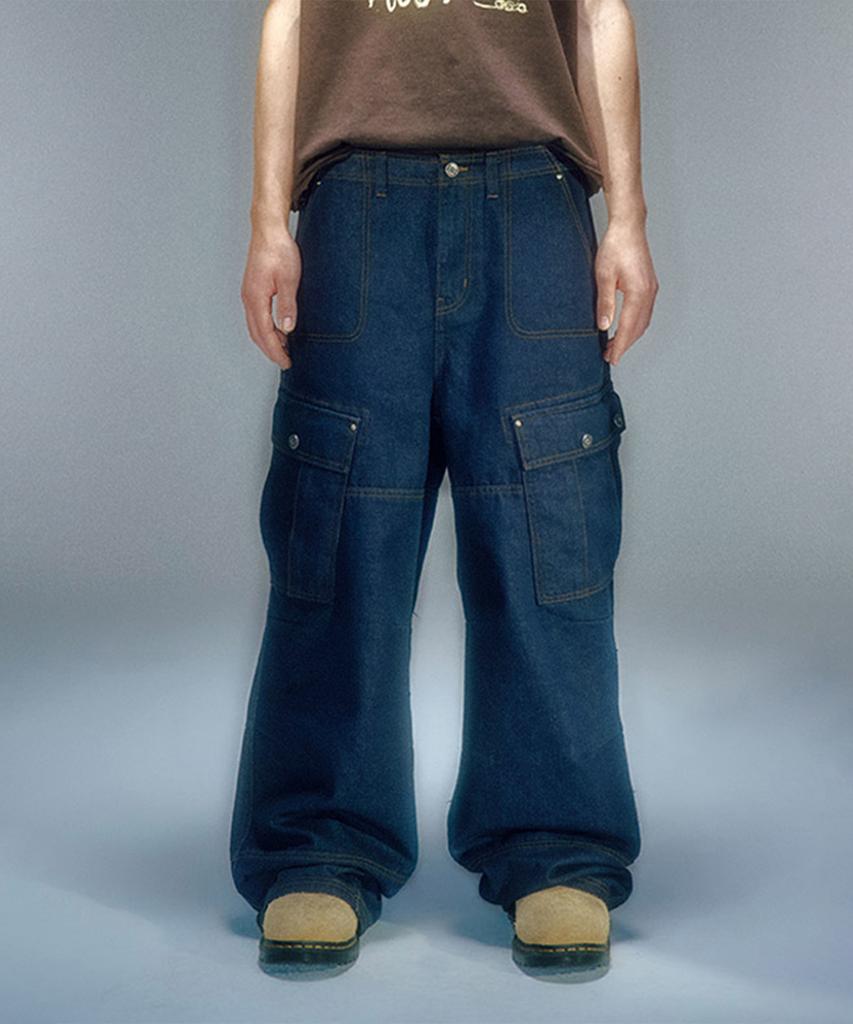 Beikeonteuakaibeu Wayen Military Cargo Pants Deep Blue