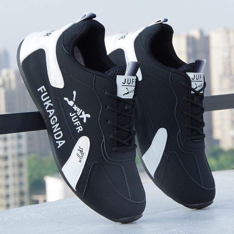 Осенне-зимняя водонепроницаемая обувь, мужская кожаная модная обувь, универсальная модная повседневная спортивная обувь 2025 года, легкая рабочая обувь с мягкой подошвой