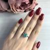 Серебряное кольцо с натуральным изумрудом 1.483ct (1982488) 2.47 гр. 925 пробы
