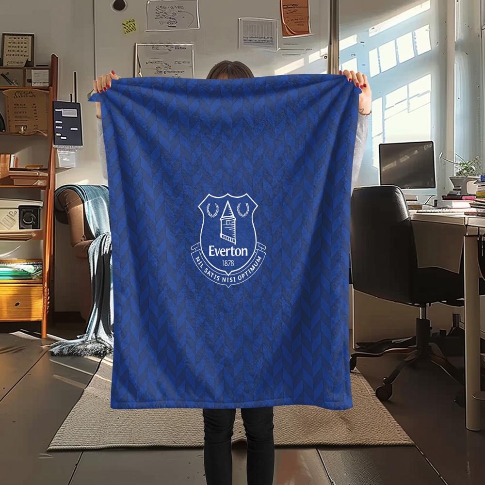 Everton F.C Flannel Blanket, High quality Comfortable for All Seasons, Home Decor, Warmth and Comfort