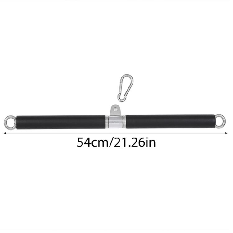 Fitness LAT Pull Down Bar Cable Attachments Straight Bar Exercise Cable Grip Strap for Weightlifting Workout