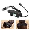 Guitar Soundhole Pickup, T-902 Acoustic Guitar Active Soundhole Pickup with Magnetic and Microphone Dual Pickup System with Volume Control for Classic