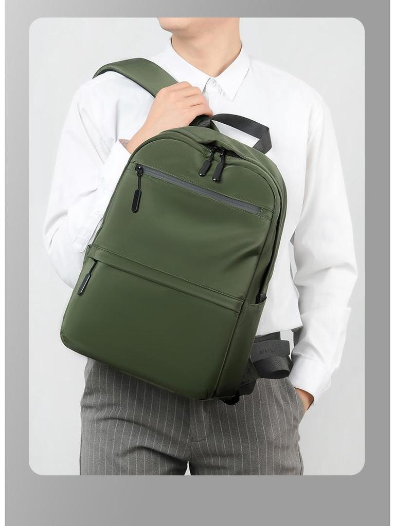Stylish 14-inch Backpack: Large Capacity for Commuting, School, or Daily Use - Unisex Design Suitable for Junior High Students.