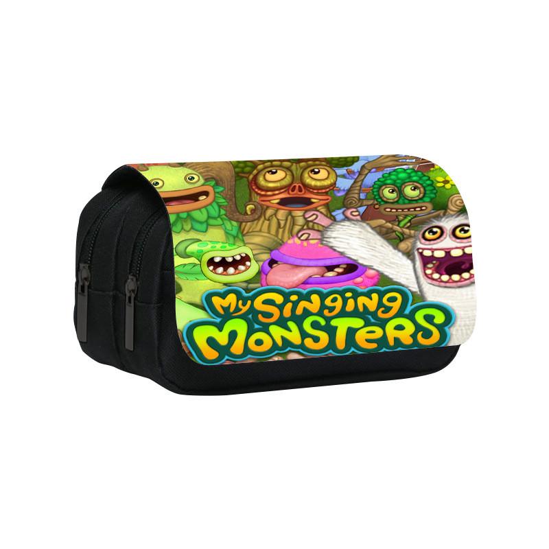 Двухслойная пенал My Singing Monsters из нейлонового материала для школьников и детей
