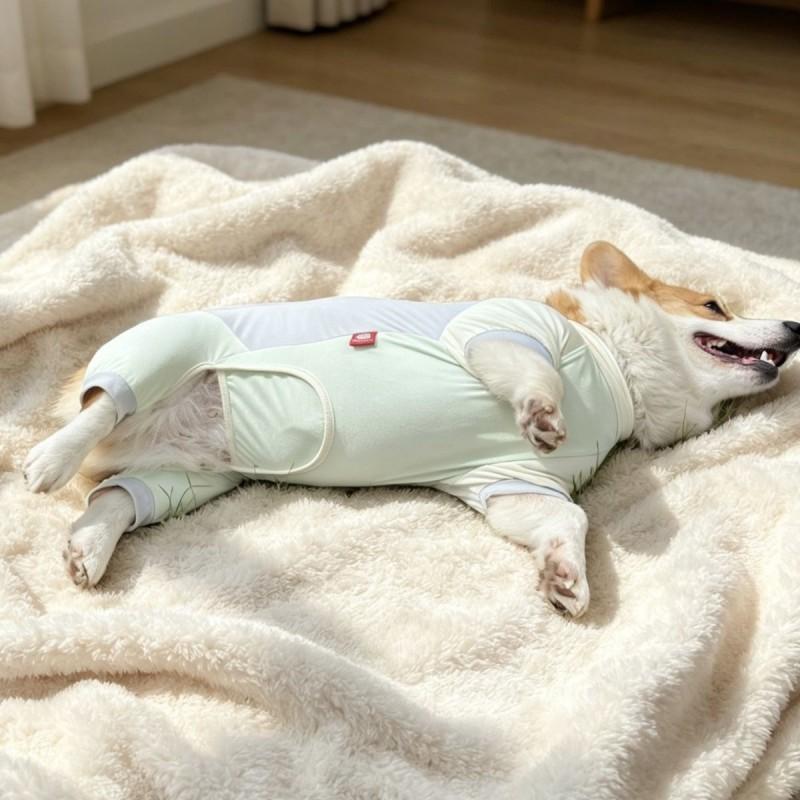 Cooling Dog Vest With Full Leg Coverage Sun Protection Anti-Insect Dirt-Resistant Belly Guard Medium Dogs