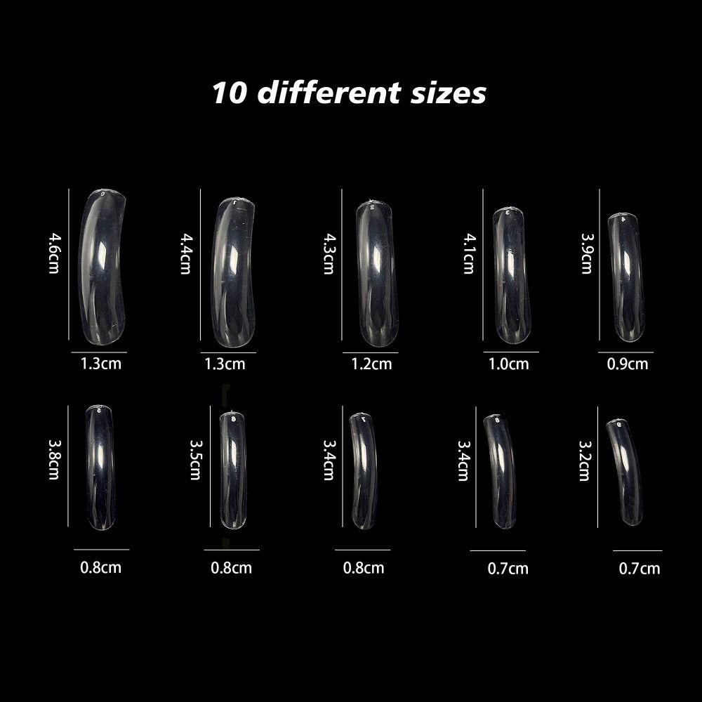 120/240/500 шт./коробка Предварительно сформированные гелевые типсы для ногтей XXS XS Накладные ногти Наращивание ногтей на ногах Женская красота