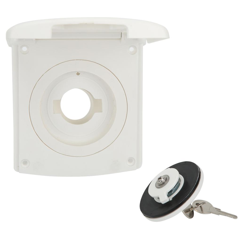 Gravity Fresh Water Inlet Filler with 2 Keys Lockable IP44 Fill Hatch Inlet Filter for RV Boat Campe