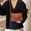 Summer New Design Y2k Leopard Print Small Flap Bag Motorcycle Style Women's PU Leather Shoulder Crossbody Bag