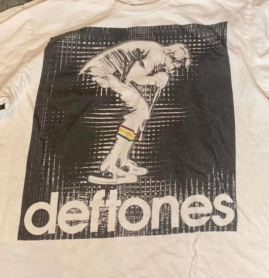 Deftones Группа Белая Унисекс Хлопок Подарок Для Фанатов Мужчины S-235XL Футболка LI1434 Унисекс Футболка