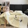 Double-piece and Feather Embroidered Summer Quilt Single Piece Tensile Soft and Comfortable Adult Air Conditioning Quilt