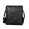 Top Layer Cowhide Men's Shoulder Bag, Business and Leisure Crossbody Bag, Genuine Leather Embossed Fashion, Large Capacity Vertical Shoulder Bag
