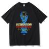 System of A Down Mezmerize Faded Cover T-Shirt Rock Band Men Women Vintage Alternative Metal Music Y2K T-shirt Men's Fashion Top