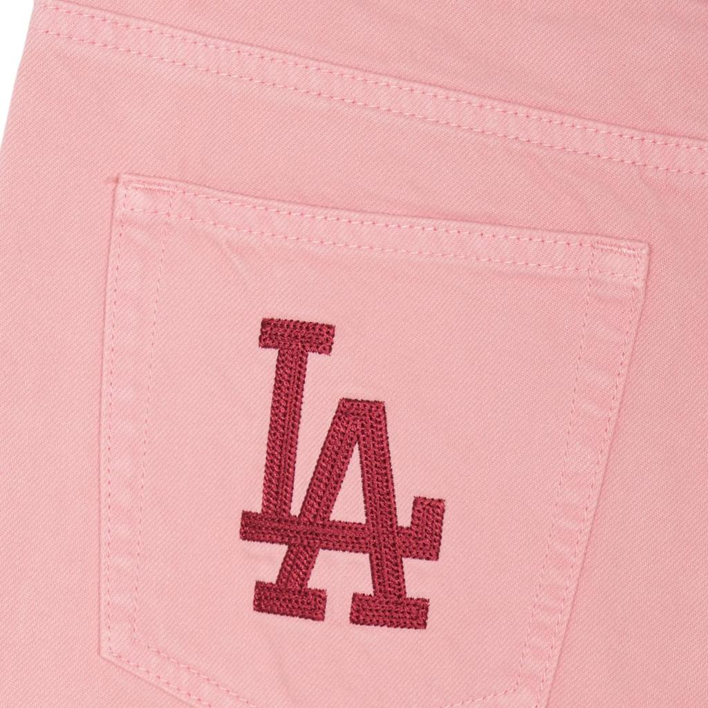 Новые джинсы MLB Los Angeles Dodgers Женские Розовые 3FDPV0144-07PKM