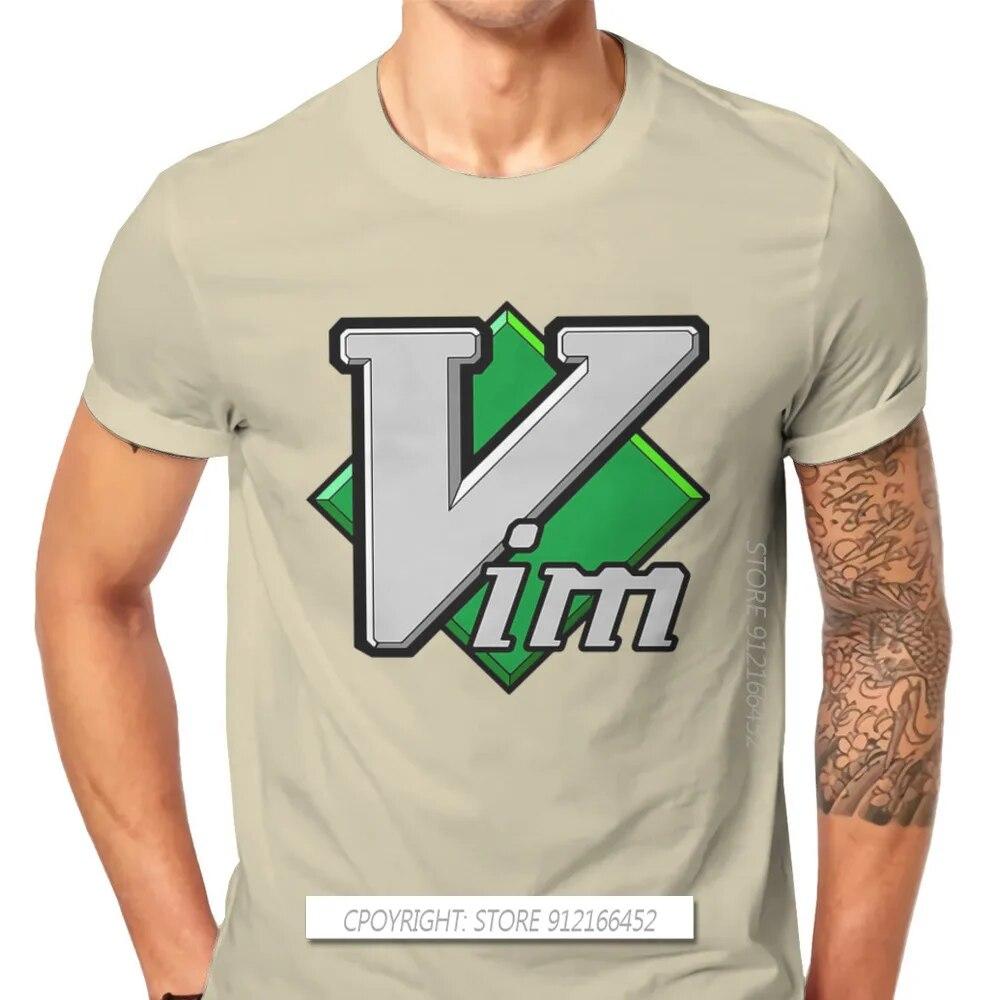 Операционная система Linux Tux Пингвин Тканевая футболка VIM Элегантная футболка большого размера унисекс Одежда с принтом Большая распродажа
