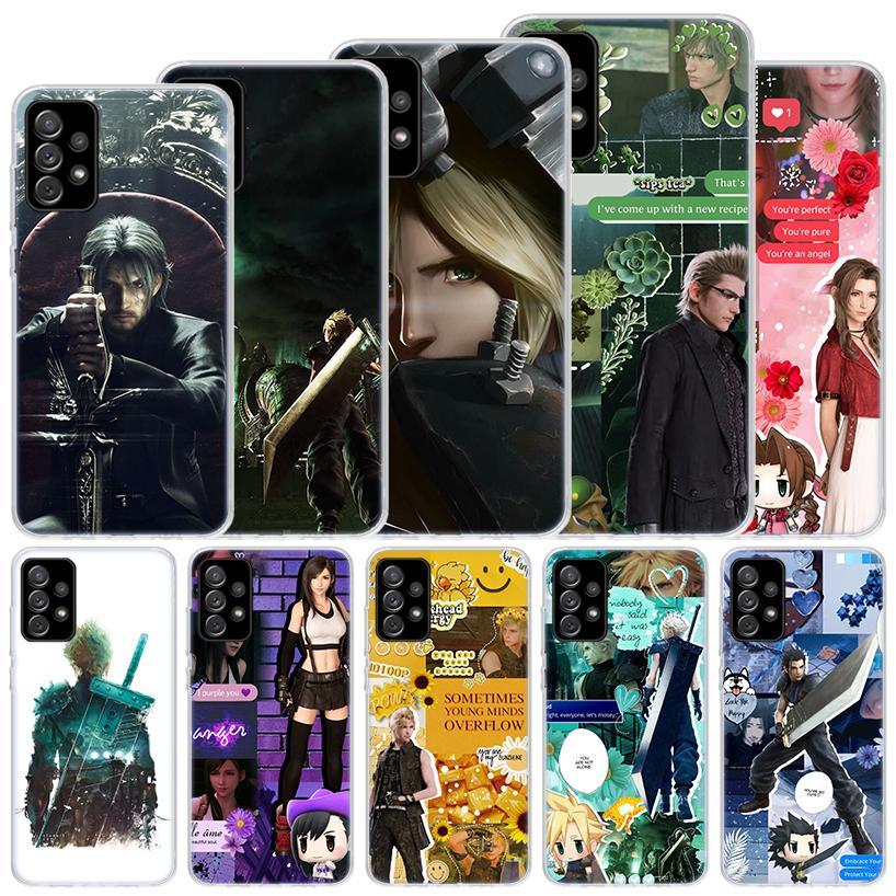 Final Fantasy Game Soft Case For Samsung Galaxy A15 A14 A13 A12 A55 A54 A53 A52 Phone Cover A35 A32 A33 A25 A23 A22 A05S A04S Ga