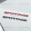 AAAGS1 3D Стайлинг Автомобиля Для Kia Sportage Буквенный Значок HEV LX EX SX SX Prestige Значок Металлические Наклейки Наклейки на Задний Багажник Автоаксессуары