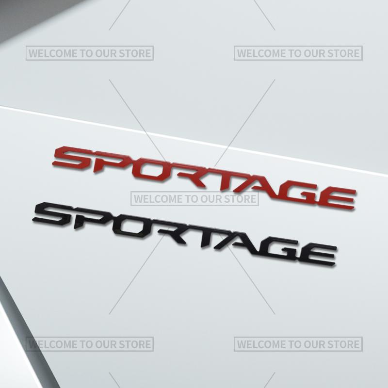 3D Стайлинг Автомобиля Для Kia Sportage Буквенный Значок HEV LX EX SX SX Prestige Значок Металлические Наклейки Наклейки На Заднюю Дверь Авто Аксессуары pgncs50