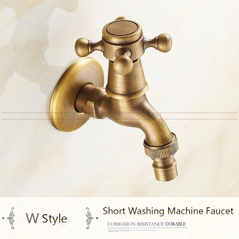 Антикварный латунный кран с резным драконом, кран для садового крана, кран для стиральной машины, уличный кран, одинарный холодный кран 1016