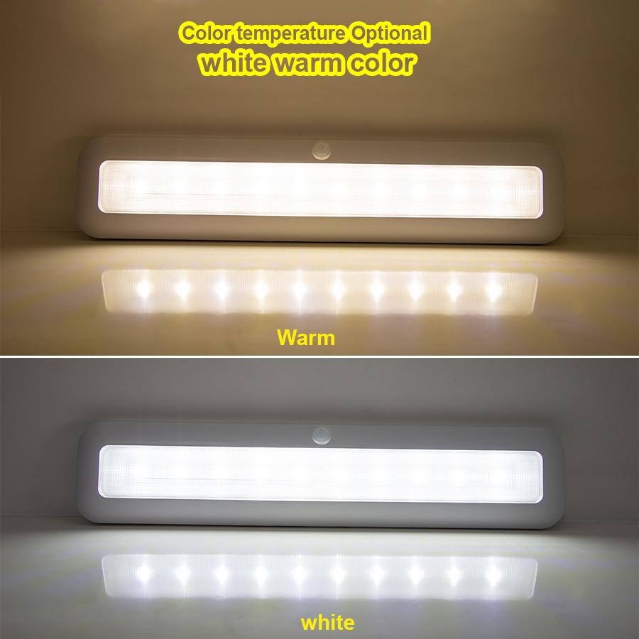 LED Smart Light Motion Sensor Light Emergency Automatic 1000mAH Lighting Rechargeable Cabinet Night Lamp