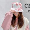 Cow Stripe Bucket Hat Soft Panama Hat Outdoor Fisherman Cap  Men Women